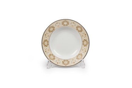 Тарелка глубокая Riad Or, 22 см 5300222 1853 Tunisie Porcelaine