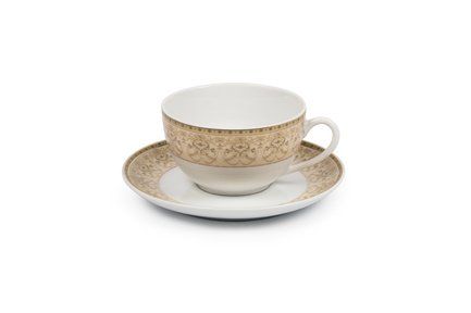 Чайная пара Tiffany Or (220 мл) 6103520 1785 Tunisie Porcelaine