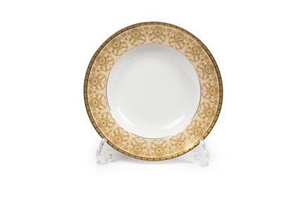 Тарелка глубокая Tiffany Or, 22 см 5300222 1785 Tunisie Porcelaine