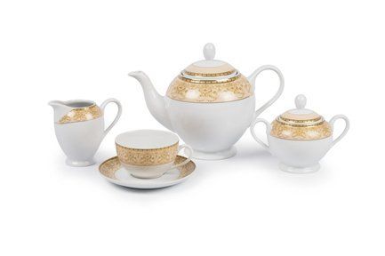 Сервиз чайный Tiffany Or, 27 пр 6409515 1785 Tunisie Porcelaine