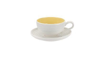 Чашка чайная с блюдцем Софи Конран для Портмейрион (200 мл), желтая PRT-CPTYE78983-XW-1 Portmeirion