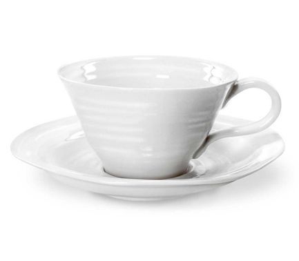Чашка чайная с блюдцем Софи Конран для Портмейрион (300 мл), белая PRT-CPW76807-X-1 Portmeirion