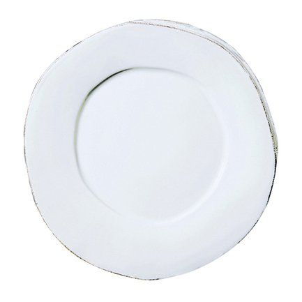 Тарелка обеденная Lastra, 26.5 см, белая VT1701 Vietri