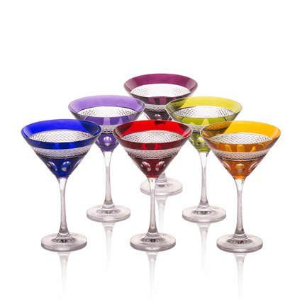 Набор бокалов для мартини (180 мл), 17.5 см, 6 шт. CDP2009 Cristal de Paris