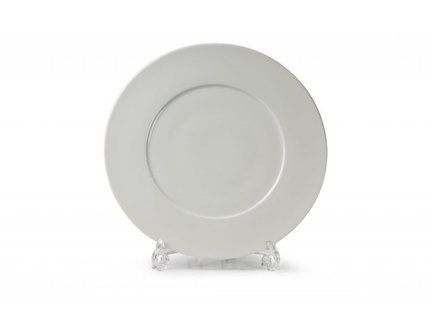 Тарелка с широким бортом Zen, 23 см, белая 830123 Tunisie Porcelaine