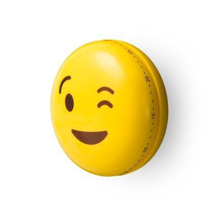 Таймер механический Emoji Wink, 6х3.2 см, желтый 26630 Balvi