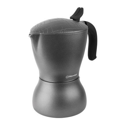 Гейзерная кофеварка Escurion (0.45 л), на 9 чашек, серая RDA-1117 Rondell