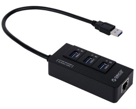 Хаб USB Orico HR01-U3 USB3.0 3-ports Black