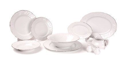 Сервиз столовый Vendage Filet Platine, 25 пр. 699125 0019 Tunisie Porcelaine