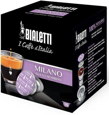 Кофе Milano в капсулах для кофемашин Bialetti, 16 шт 096080070/M Bialetti