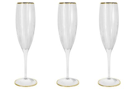 Набор бокалов для шампанского Пиза золото (150 мл), 6 шт SM2103_GAL Same