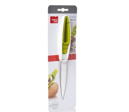 Нож для овощей со щеткой, 29.5 см, зеленый 4662660 Tomorrow's Kitchen