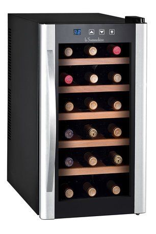 Шкаф для подготовки вина к подаче Vinosphere, монотемпературный, 18 бутылок LS18KB La Sommeliere