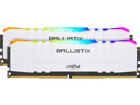 Модуль памяти Ballistix White RGB DDR4 DIMM 3200MHz PC25600 CL16 - 64Gb Kit (2x32Gb) BL2K32G32C16U4WL
