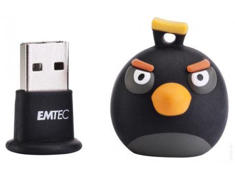 USB Flash Drive 8Gb - Emtec A106 Angry Birds Black Bird EKMMD8GA106