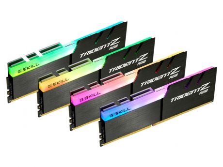 Модуль памяти G.Skill Trident Z RGB DDR4 4133MHz PC4-33000 CL17 - 32Gb KIT (4x8Gb) F4-4133C17Q-32GTZR