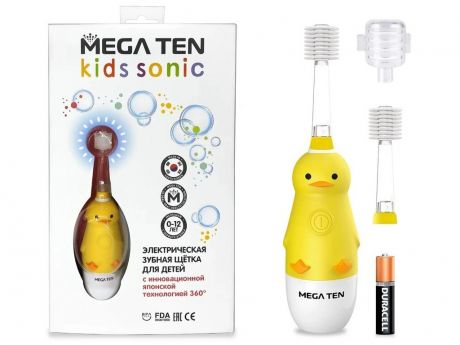 Зубная электрощетка Megaten Kids Sonic Утенок 111-MKS029