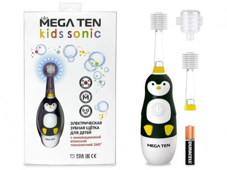 Зубная электрощетка Megaten Kids Sonic Пингвиненок 111-MKS026
