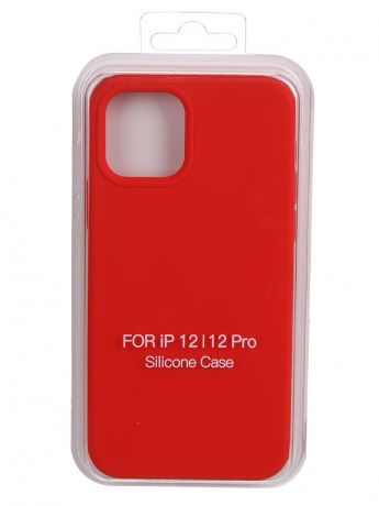 Чехол Krutoff для APPLE iPhone 12 / 12 Pro Silicone Case Red 11143