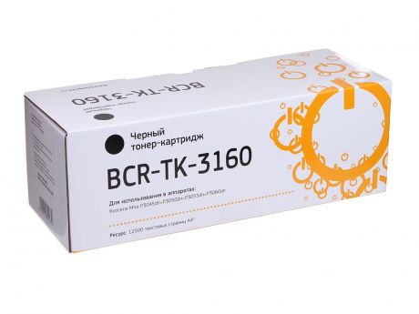 Картридж Bion BCR-TK-3160 Black для Kyocera Ecosys P3045dn/P3050dn/P3055dn/P3060dn