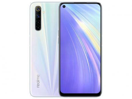 Сотовый телефон Realme 6 4/128Gb LTE White Выгодный набор + серт. 200Р!!!