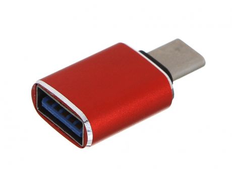 Аксессуар Greenconnect USB Type-C - USB 3.0 M/AF Red GCR-52298