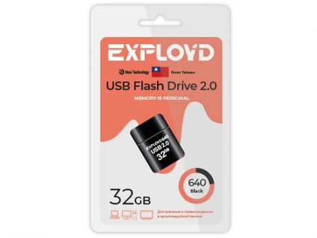 USB Flash Drive 32Gb - Exployd 640 EX-32GB-640-Black