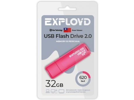 USB Flash Drive 32Gb - Exployd 620 EX-32GB-620-Red
