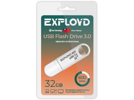 USB Flash Drive 32Gb - Exployd 600 EX-32GB-600-White