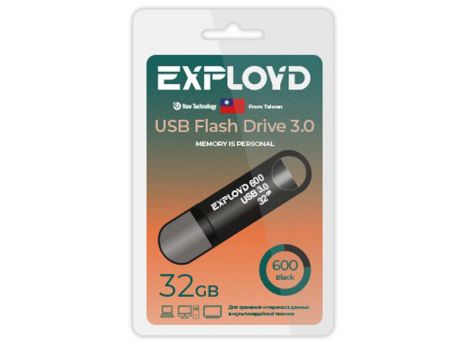 USB Flash Drive 32Gb - Exployd 600 EX-32GB-600-Black
