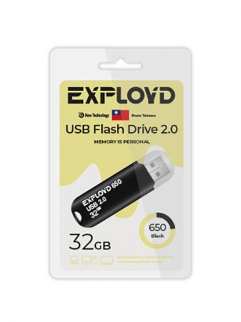 USB Flash Drive 32GB - Exployd 650 2.0 EX-32GB-650-Black