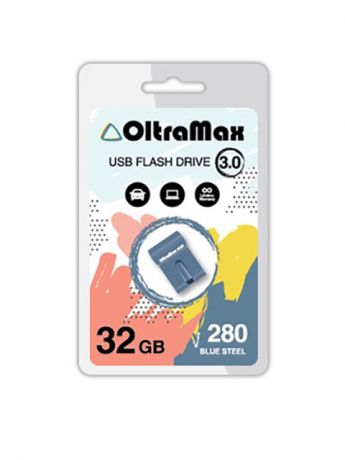 USB Flash Drive 32GB - OltraMax 280 3.0 OM-32GB-280-Blue Steel