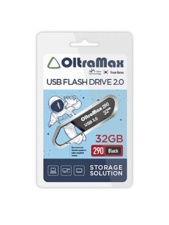 USB Flash Drive 32GB - OltraMax 290 2.0 OM-32GB-290-Black