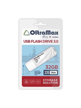 USB Flash Drive 32GB - OltraMax 320 3.0 OM-32GB-320-White