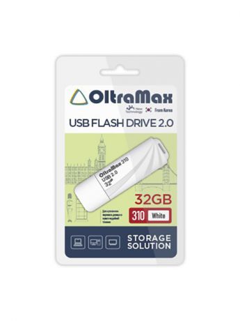 USB Flash Drive 32GB - OltraMax 310 2.0 OM-32GB-310-White