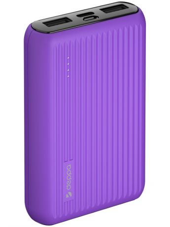 Внешний аккумулятор Deppa Power Bank NRG Color 10000mAh Purple 33566