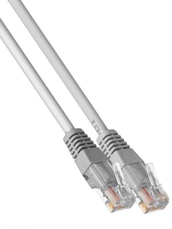 Сетевой кабель ExeGate UTP cat.5e 0.3m Grey UTP-RJ45-RJ45-5e-0,3M-LSZH-GY 286375