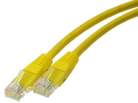 Сетевой кабель ExeGate UTP cat.5e 0.3m Yellow UTP-RJ45-RJ45-5e-0,3M-LSZH-YL 286374