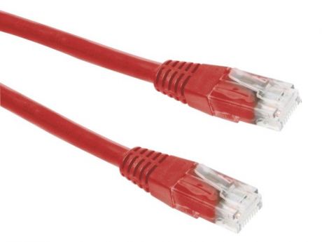 Сетевой кабель ExeGate UTP cat.5e 0.5m Red UTP-RJ45-RJ45-5e-0,5M-LSZH-RD 286378