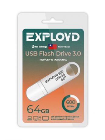 USB Flash Drive 64GB Exployd 600 EX-64GB-600-White