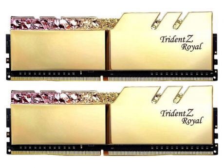 Модуль памяти G.Skill Trident Z Royal Gold DDR4 DIMM 4600MHz PC-36800 CL18 - 16Gb KIT (2x8Gb) F4-4600C18D-16GTRG