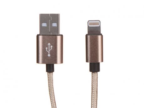 Аксессуар Qumo USB - Lightning MFI 0.15m Gold 23592
