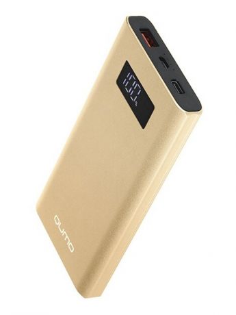 Внешний аккумулятор Qumo PowerAid P10000 V2 QC/PD 10000mAh Gold 24026