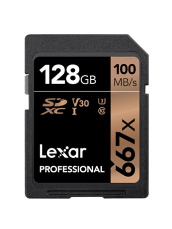 Карта памяти 128Gb - Lexar Micro Secure Digital XC 667X Class 10 U3 V30 LSD128B667