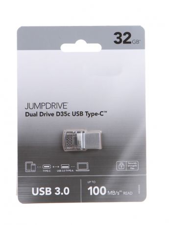 USB Flash Drive 32Gb - Lexar Dual Type-C and Type-A LJDD35C032G-BNBNG
