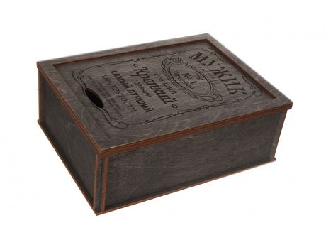 Коробка подарочная Wonder Wood Мужик Black WWGFBXNM/black