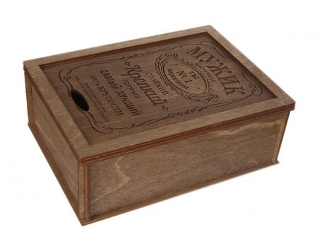 Коробка подарочная Wonder Wood Мужик Brown WWGFBXNM/brown