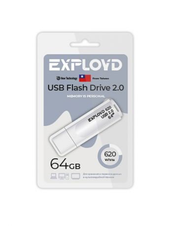USB Flash Drive 64Gb - Exployd 620 2.0 EX-64GB-620-White