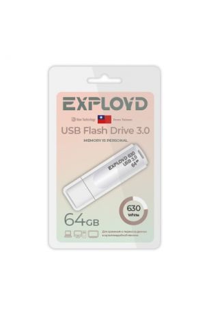 USB Flash Drive 64Gb - Exployd 630 3.0 EX-64GB-630-White