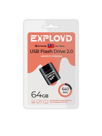 USB Flash Drive 64Gb - Exployd 640 2.0 EX-64GB-640-Black